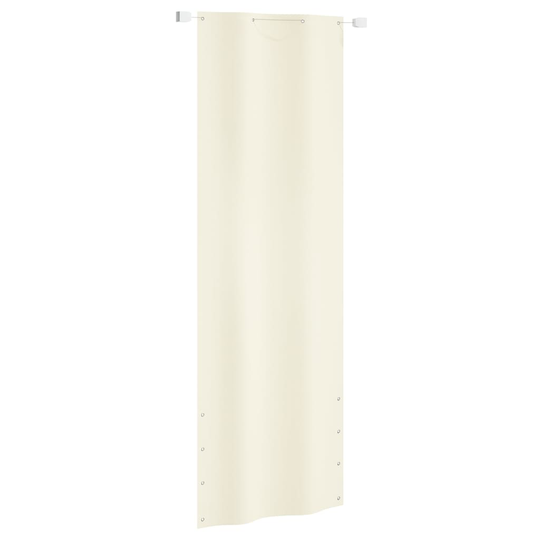 vidaXL Parvekkeen suoja kerma 80x240 cm Oxford kangas