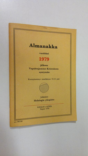 Almanakka vuodeksi 1979 jälkeen Vapahtajamme Kristuksen syntymän