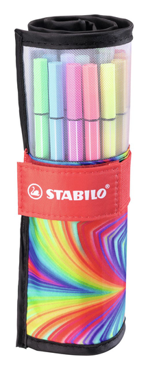 STABILO Huopakynät Premium 25-pack Rullakotelossa