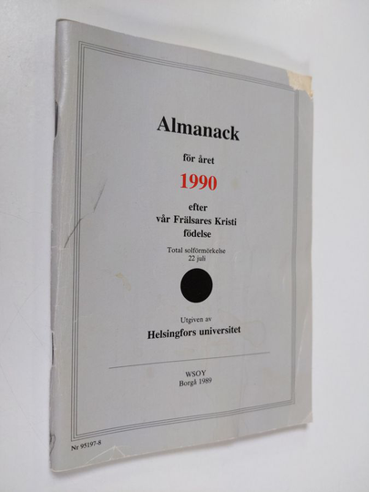 Almanack för året 1990 efter vår Frälsares Kristi födelse