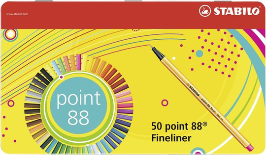 STABILO Fineliner 50-pack Teräsrasiassa