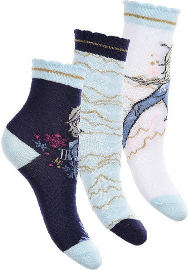 Disney Frozen Sukat 3-pack, Laivastonsininen, 23-26