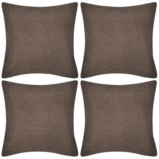 vidaXL Antrasiitti Tyynynpäällinen Pellavatyylinen 4kpl 50 x 50 cm