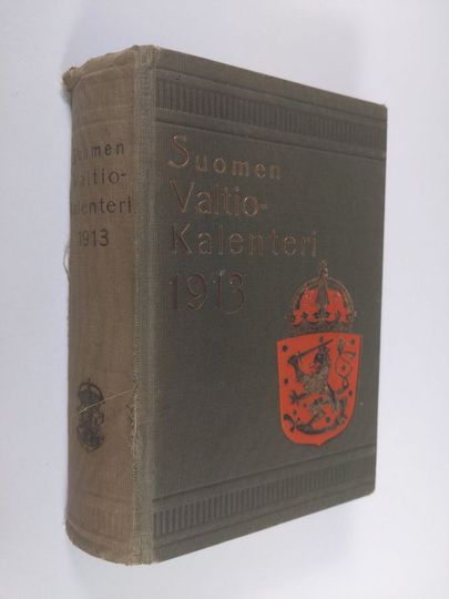 Suomen valtiokalenteri Vuodelle 1913