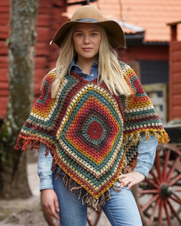 Virkkausohje Poncho