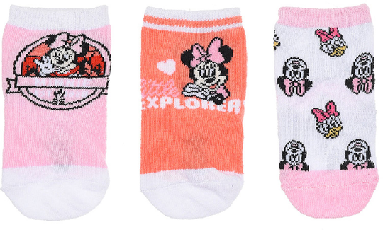 Disney Minni Hiiri Sukat 3 Paria, Oranssi, 0-6 kk