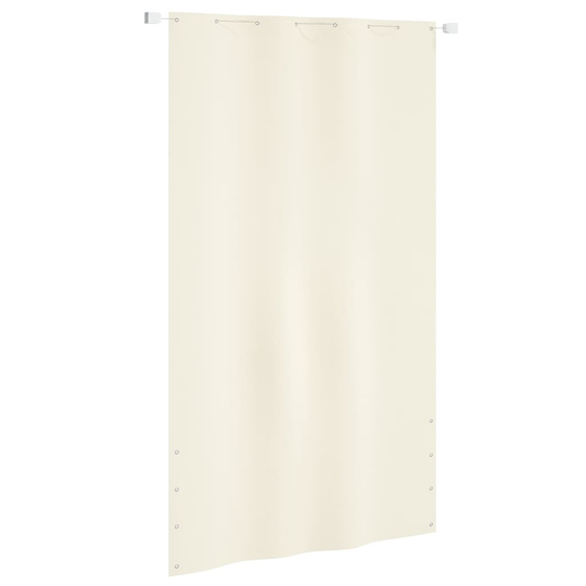 vidaXL Parvekkeen suoja kerma 140x240 cm Oxford kangas