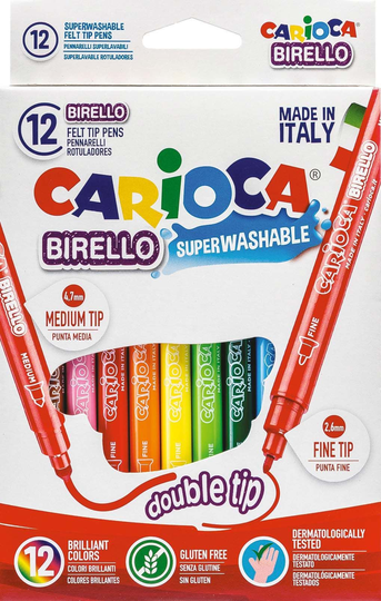 Carioca Kaksipäiset Kuitukynät