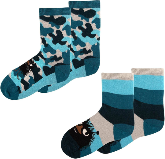 Muumi Haisuli Sukat 2-pack, Tummansininen, 31-34