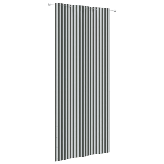 vidaXL Parvekkeen suoja antrasiitti/valkoinen 100x240 cm Oxford kangas