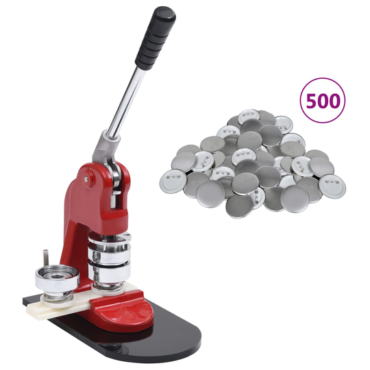 vidaXL Rintanappilaite 500 kpl pinssien osia 25 mm