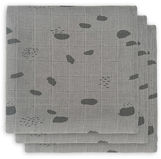 Jollein Musliiniliinat Pilkullinen 3-pack, Storm Grey