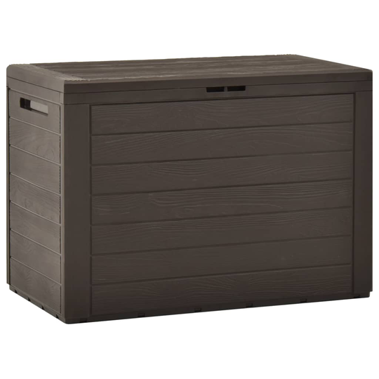vidaXL Puutarhan varastoarkku ruskea 78x44x55 cm