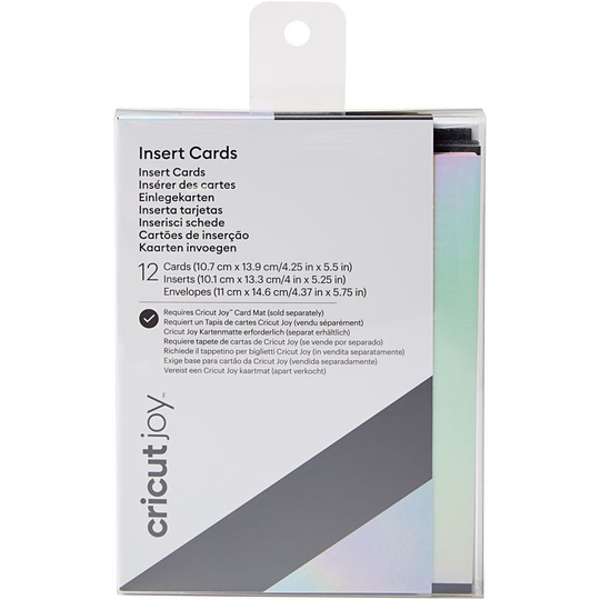 Cricut Joy Insert Cards 12-pack, Musta/Hologrammi