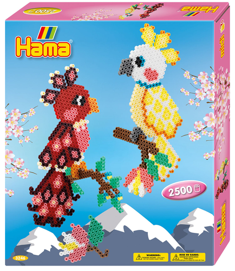 Hama Midi Lahjapakkaus Papukaijat 2500 Kpl