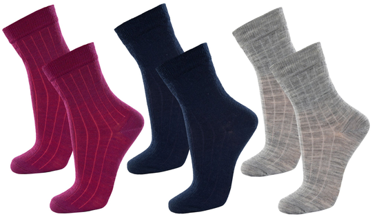 Janus Sukat 3-pack, Dark purple, 20-24