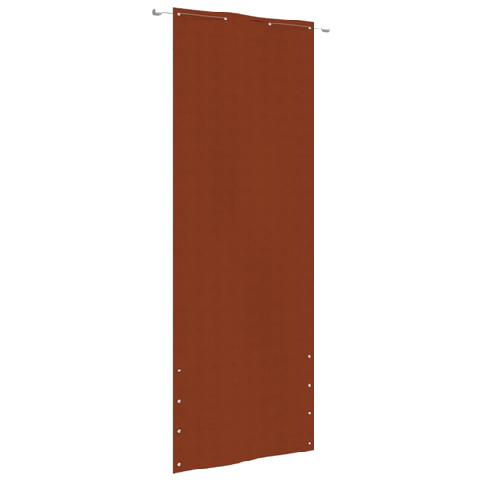vidaXL Parvekkeen suoja terrakotta 80x240 cm Oxford kangas