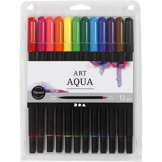 Pigment Art Acrylic Tussit Akvarelli 12-pack