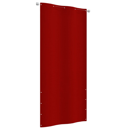 vidaXL Parvekkeen suoja punainen 100x240 cm Oxford kangas