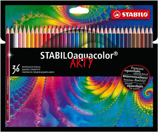 STABILO Akvarellivärikynät Arty 36-pack ja Piirustuslehtiö