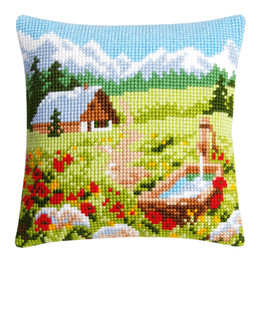 Tyynynpäällinen Mökki maaseidulla