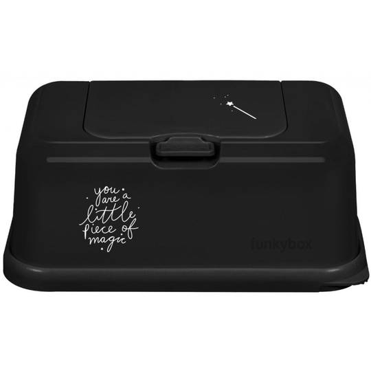 Funkybox Säilytysrasia Kosteuspyyhkeille Magic, Tummanharmaa
