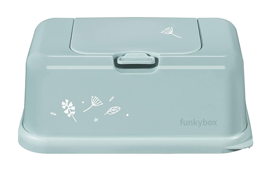 Funkybox Säilytysrasia Kosteuspyyhkeille Leaves, Mint