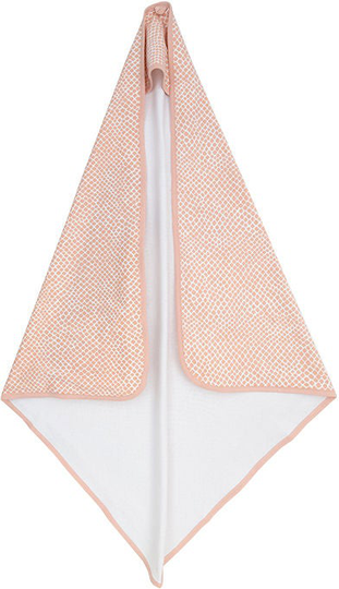 Jollein Huppupyyhe 75x75 cm Snake, Pale Pink