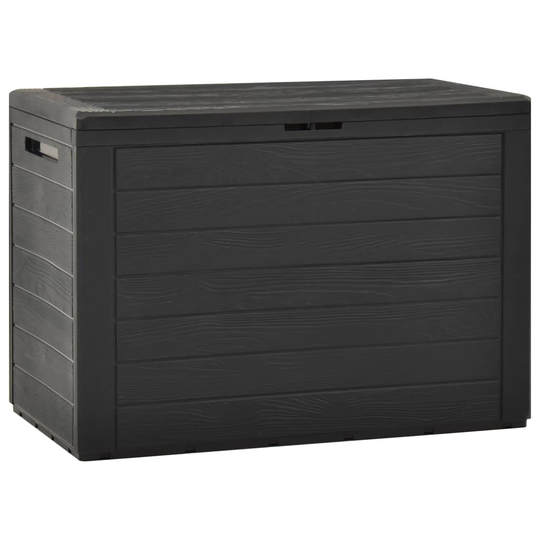 vidaXL Puutarhan varastoarkku antrasiitti 78x44x55 cm