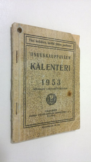 Osuuskauppaväen kalenteri 1953 : Helsingin horisontin mukaan