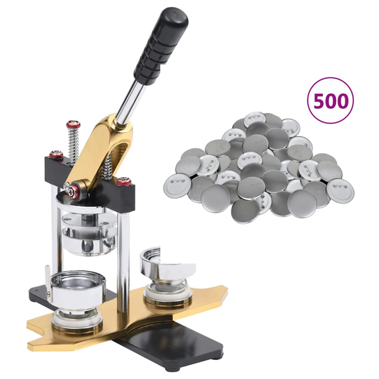 vidaXL Rintanappilaite 500 kpl pinssien osia 44 mm pyörivä leikkuri