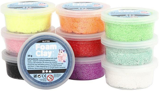 Foam Clay Muovailumassat Glitter