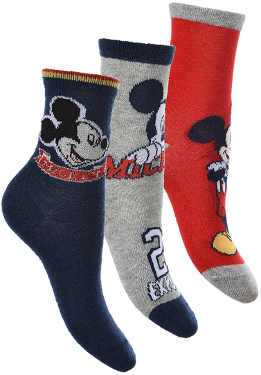 Disney Mikki Hiiri Sukat 3 Paria, Harmaa, 23-26