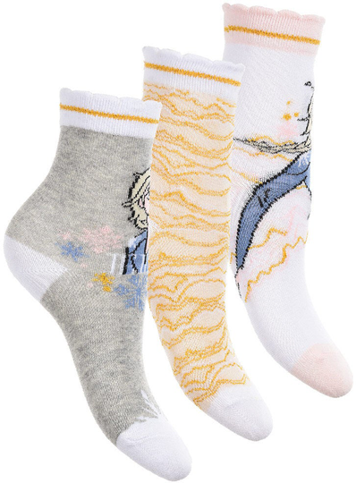 Disney Frozen Sukat 3-pack, Valkoinen, 23-26