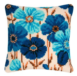 Tyynynpäällinen Siniset kukat