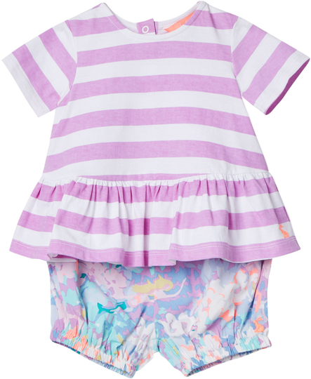 Tom Joule Paita & Shortsit, Mauve Stripe 3-6 kk