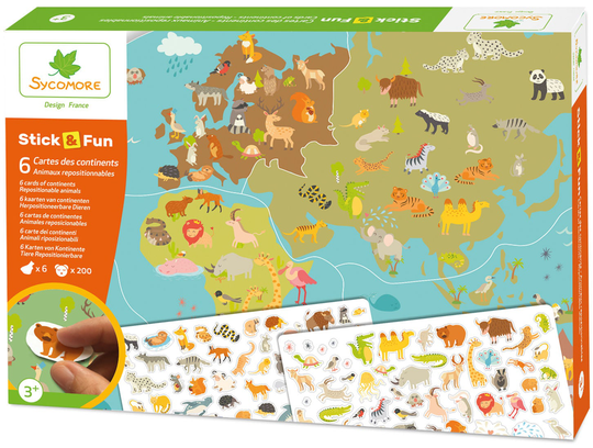 Sycomore Stick'n Fun Maapallon Eläimet