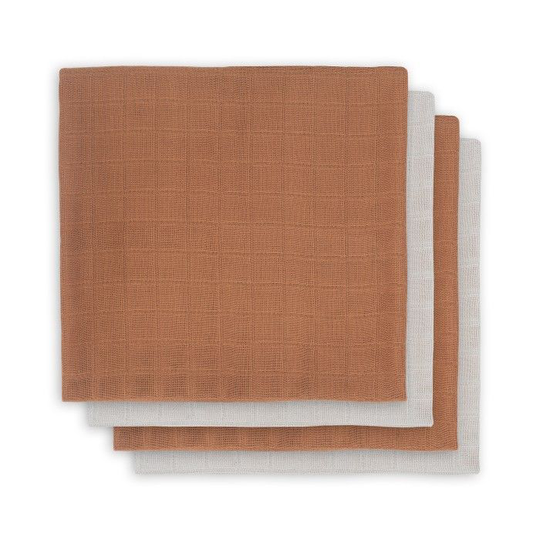 Jollein Musliiniliinat Bamboo 4-pack, Caramel/Nougat