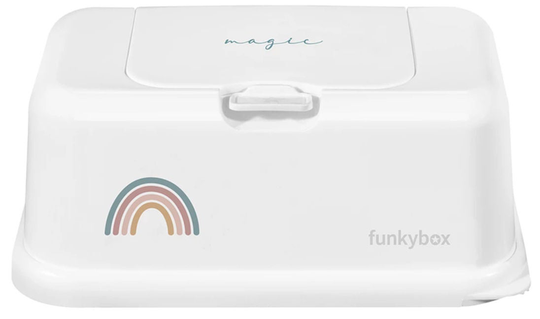 Funkybox Säilytysrasia Kosteuspyyhkeille Rainbow