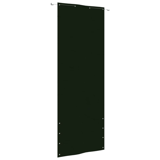 vidaXL Parvekkeen suoja tummanvihreä 80x240 cm Oxford kangas