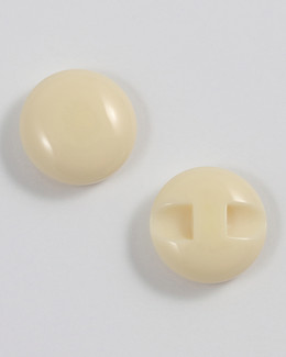Nappi 14 mm luonnonvalkoinen