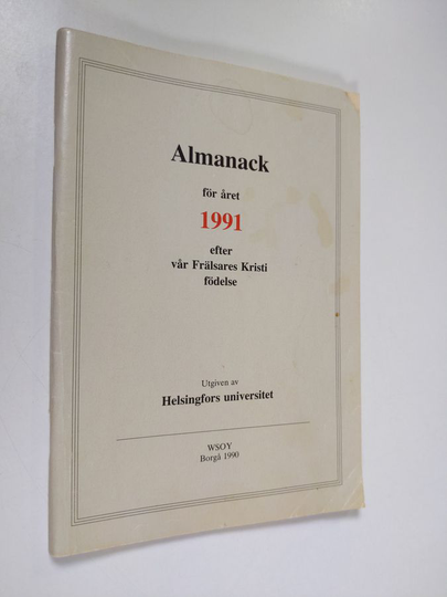 Almanack för året 1991 efter vår Frälsares Kristi födelse