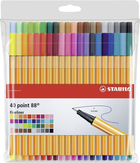 STABILO Fineliner 40-pack