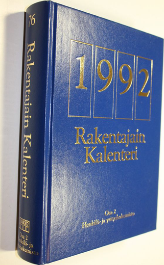Rakentajain kalenteri 1992 osa 2: henkilö- ja yrityshakemisto