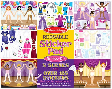 Melissa & Doug Dress-Up Kirja ja Tarrat