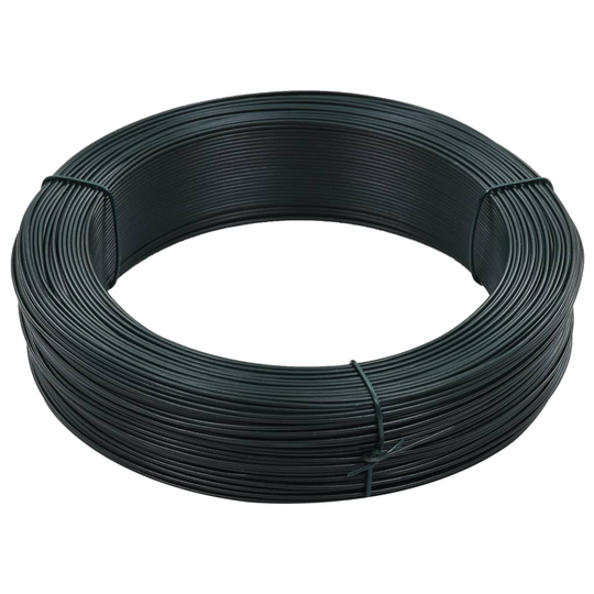 vidaXL Aidan kiinnityslanka 250 m 1,6/2,5 mm teräs mustanvihreä