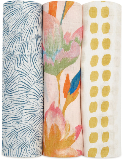 Aden + Anais Musliiniliinat Marine Gardens 120x120 3-pack