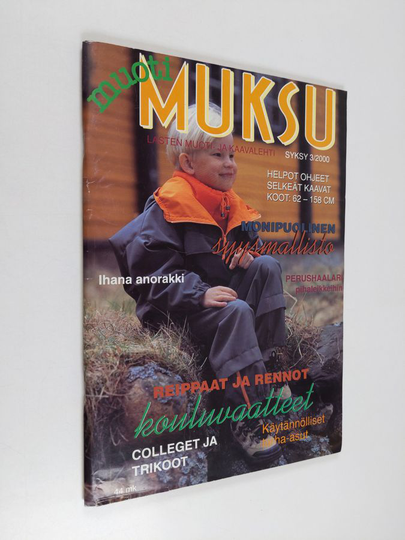 Muotimuksu 3/2000 : lasten muoti- ja kaavalehti