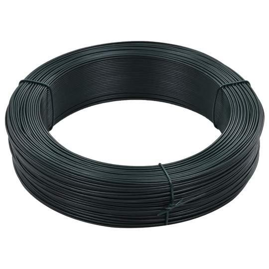 vidaXL Aidan kiinnityslanka 250 m 1,4/2 mm teräs mustanvihreä