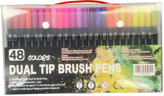 Fippla Kaksipuoliset Tussit 48-pack